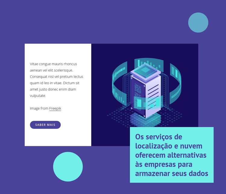 Troca de data center Template CSS