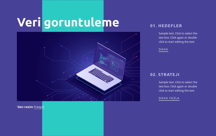 Veri Merkezi Ağı Html Web Sitesi Oluşturucu