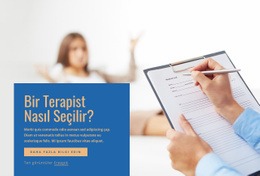 Bir Terapist Nasıl Seçilir - Bir Sayfa Şablonunu Sürükleyip Bırakın