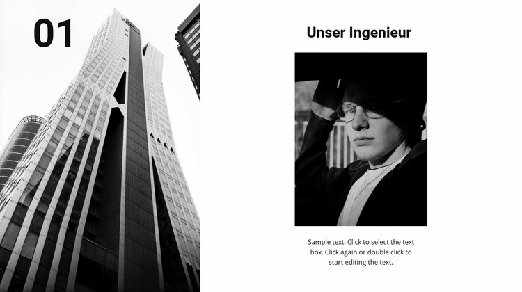 Unser Bauingenieur HTML5-Vorlage