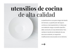 Hermosos Platos - Plantillas De Sitios Web Adaptables