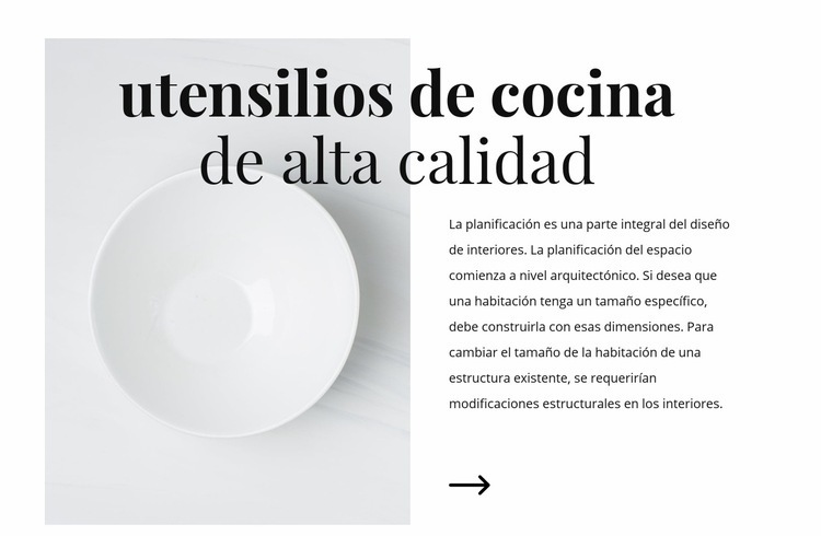 Hermosos platos Plantilla HTML5