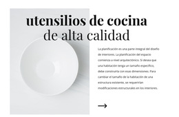 Hermosos Platos - Plantilla Web