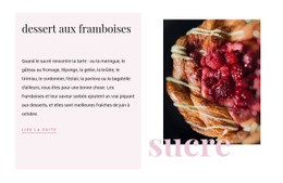 Dessert Aux Framboises - Modèles De Sites Web