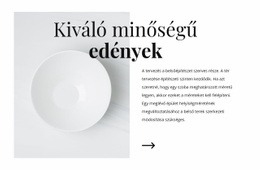 Gyönyörű Ételek - Reszponzív HTML-Sablon