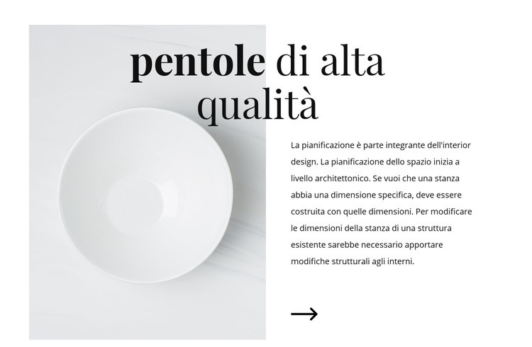 Bellissimi piatti Mockup del sito web