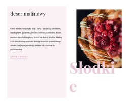 Deser Malinowy - Szablon Kodu HTML