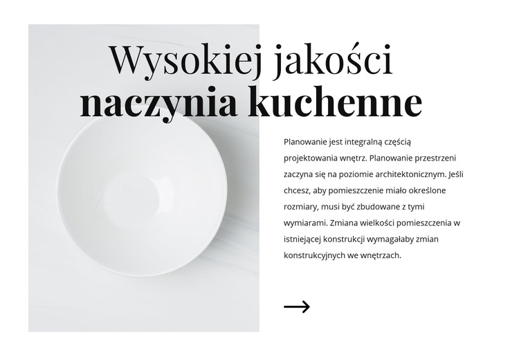 Piękne dania Szablon witryny sieci Web