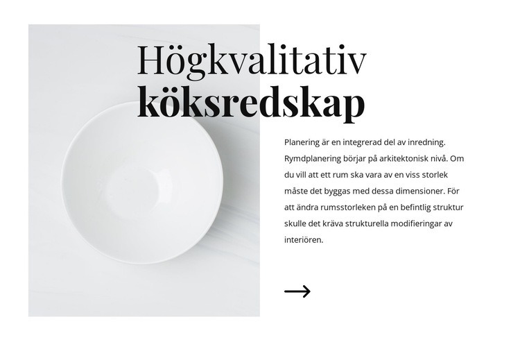 Vackra rätter Hemsidedesign