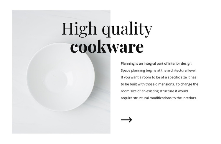 Beautiful dishes Web Design