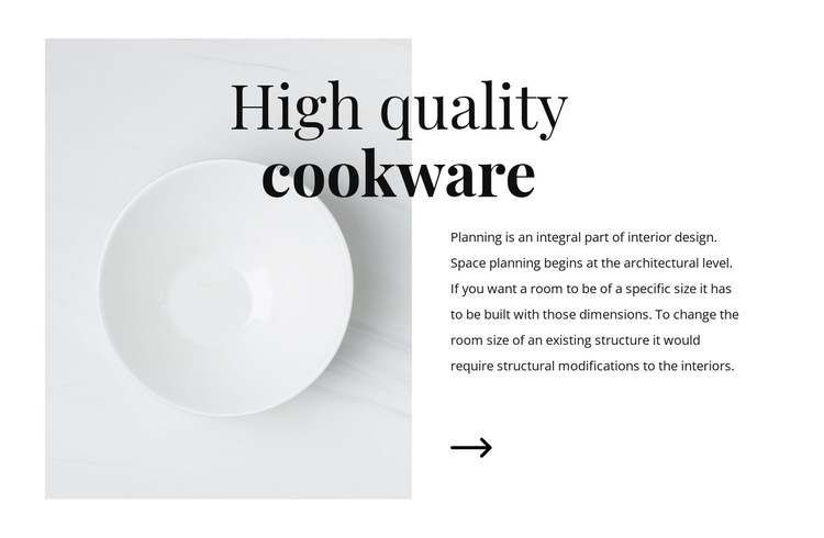 Beautiful dishes Web Page Design