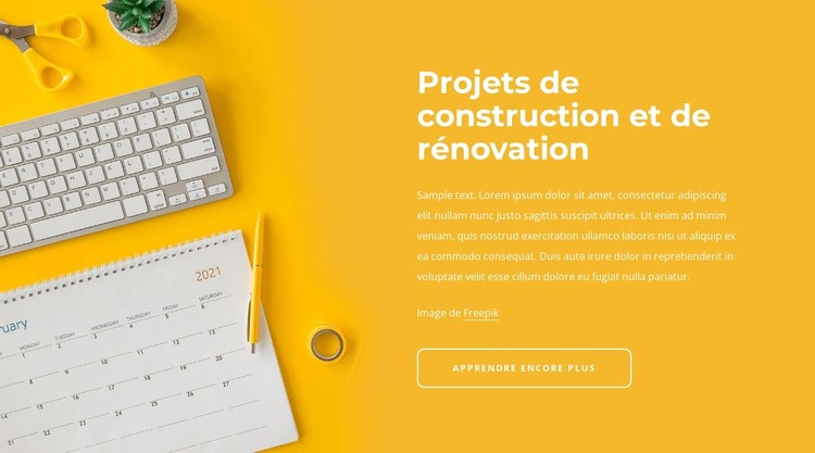 Projets de rénovation Modèle CSS