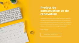 Projets De Rénovation - Modèle D'Une Page