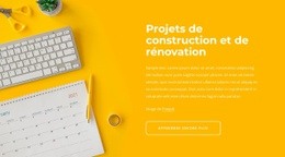 Superbe Page De Destination Pour Projets De Rénovation