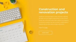 Renovation Projects - Functionality Homepage Design