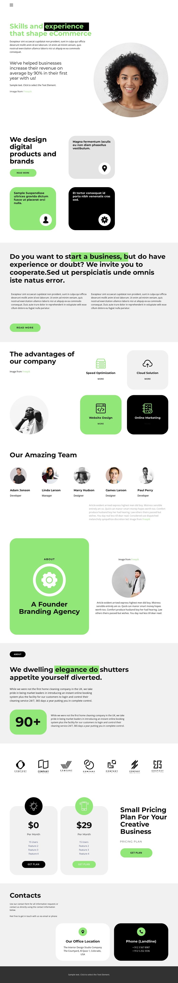 New approach HTML Template