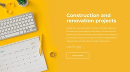 Renovation Projects - HTML Creator