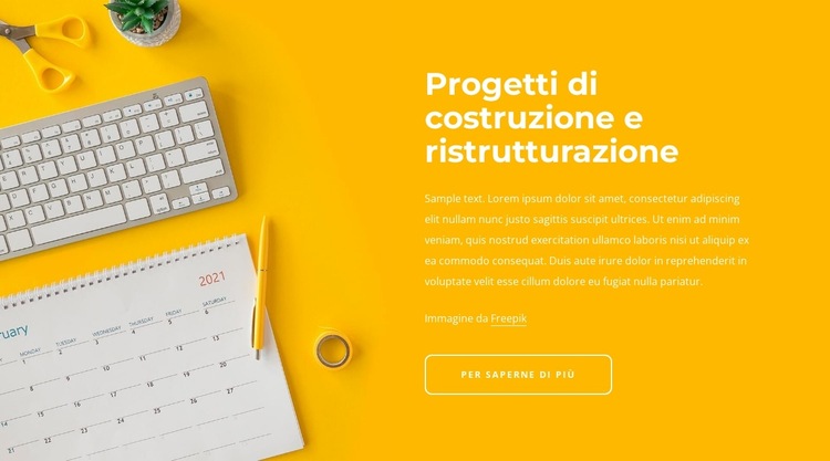 Progetti di ristrutturazione Modello di sito Web