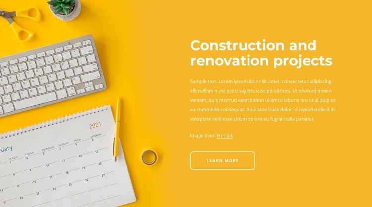 Renovation projects Joomla Page Builder