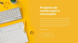 Projetos De Renovação - Modelo De Uma Página