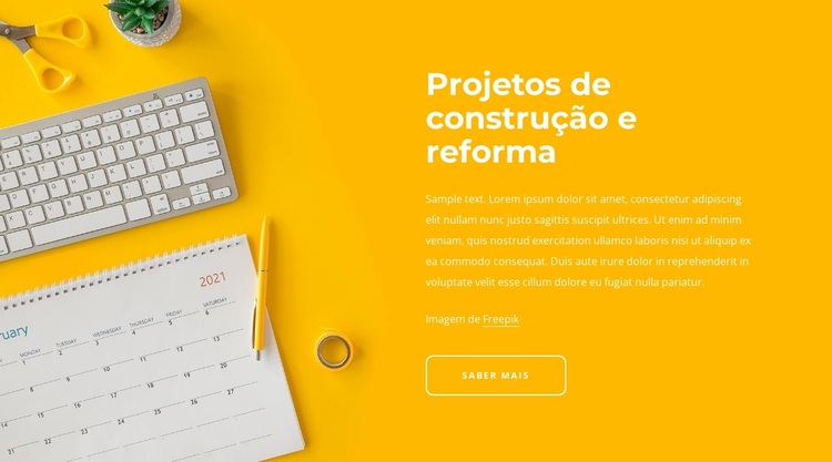 Projetos de renovação Tema WordPress