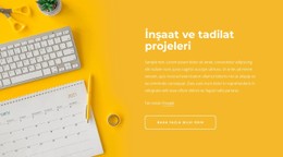 Yenileme Projeleri Tek Sayfalı Web Sitesi