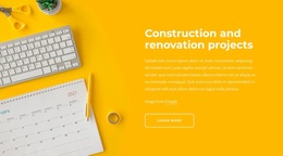 Renovation Projects - Responsive Website Design