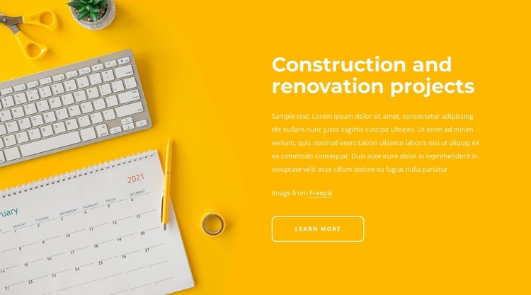 Renovation projects Website Design
