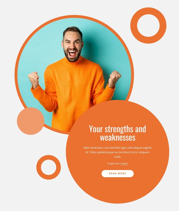 Your strengths and weaknesses CSS Template