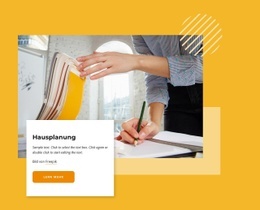 Website-Design Für Hausplanung