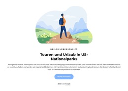 Nationalparktouren In Den USA - Persönliche Website-Vorlagen