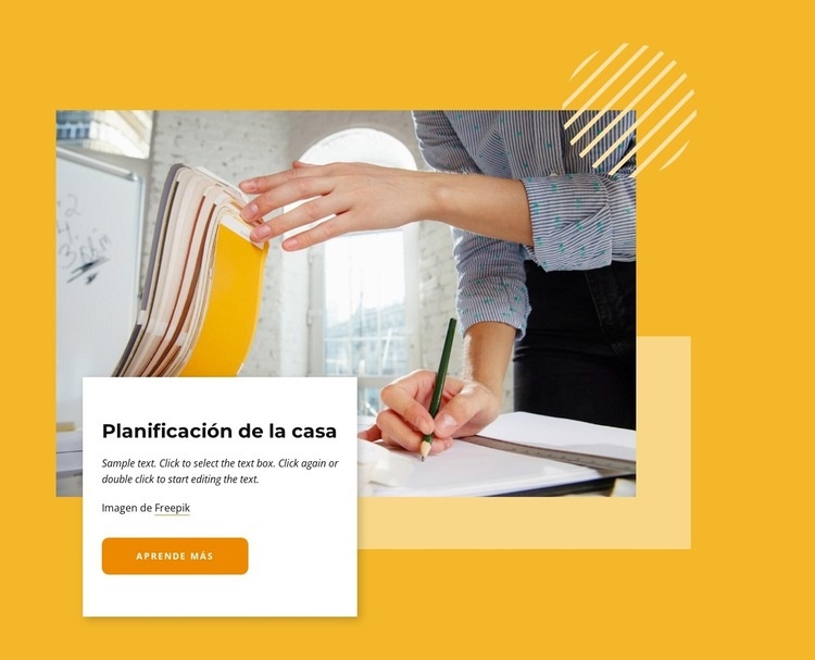 Planificación de la casa Plantillas de creación de sitios web