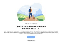 Plantilla En Línea Gratuita Para Excursiones A Parques Nacionales De EE. UU.