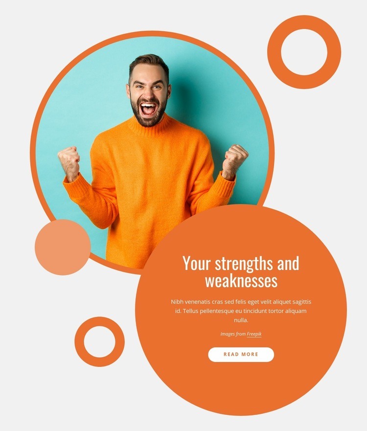 Your strengths and weaknesses Homepage Design
