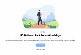 US National Park Tours - HTML Template Generator