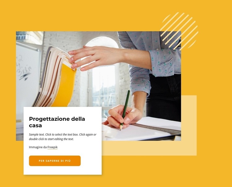 Progettazione della casa Costruttore di siti web HTML