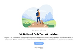 US National Park Tours - Best Free Joomla Template