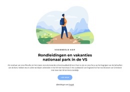 Gratis Online Sjabloon Voor Rondleidingen Door Het Amerikaanse Nationale Park