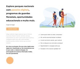 Modelo Web Responsivo Para Texto, Botão E Ilustração