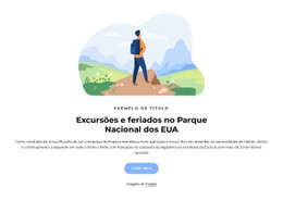 Passeios Ao Parque Nacional Dos EUA Site De Página Única