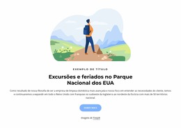 Passeios Ao Parque Nacional Dos EUA - Melhor Modelo Joomla Gratuito