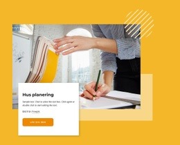 Webbplatsdesign För Hus Planering