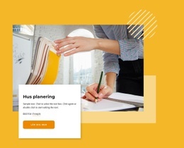 Hus Planering - Enkel Webbplatsmall