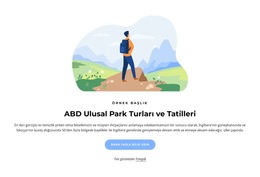 ABD Milli Park Turları - Kişisel Web Sitesi Şablonları