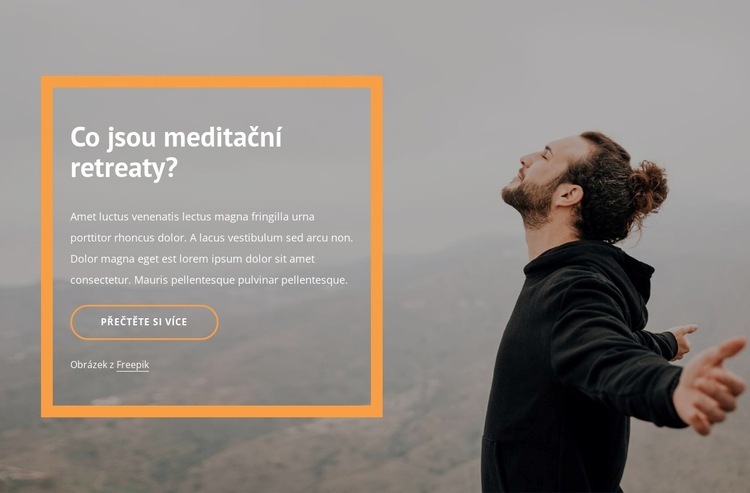 Meditační ústup Šablona HTML