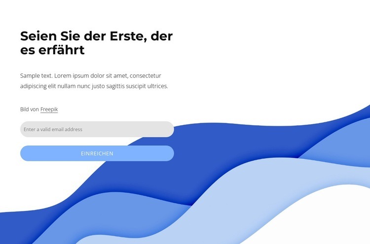 Seien Sie der Erste, der Block kennt Website-Modell