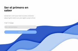 Un Diseño De Sitio Web Exclusivo Para Sé El Primero En Enterarte Del Bloque