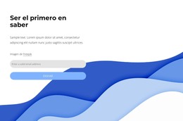 Descarga Gratuita De Sé El Primero En Enterarte Del Bloque Plantilla Html