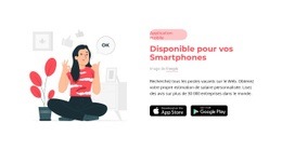 Application Disponible Pour Vos Smartphones - Créateur De Site Web Simple