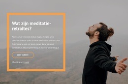 Meditatie Retraite - Responsieve HTML5-Sjabloon